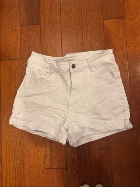 Women’s White High-Rise Casual Shorts